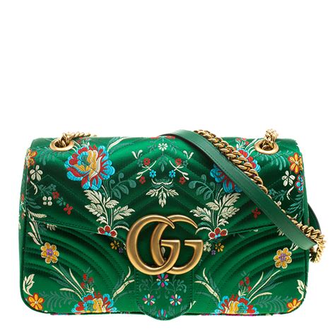 gucci green flower wallet|Gucci wallet female.